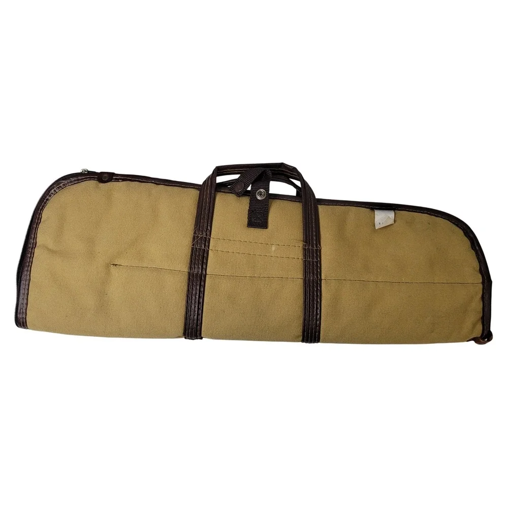 Redhead Canvas Rifle‎ Gun Bag Case Padded Brown Trim Carry Handle 24 Inch VTG